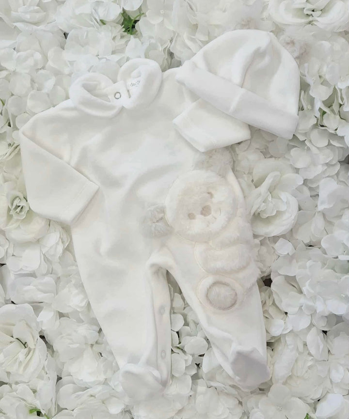 Deolinda Teddy Babygrow & Hat