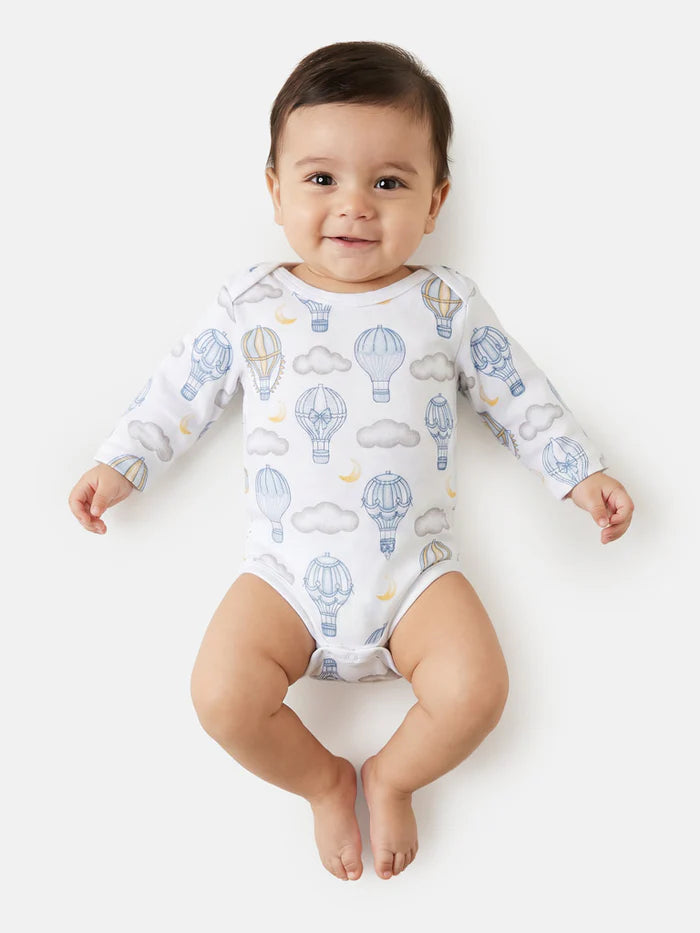Blue Balloon Babygrow 5 Piece Set