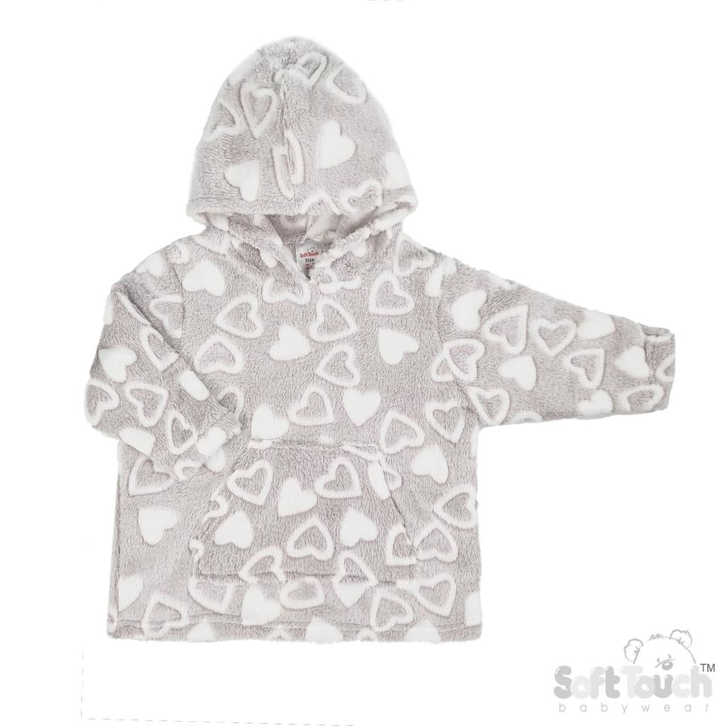 Grey Heart Hoodie
