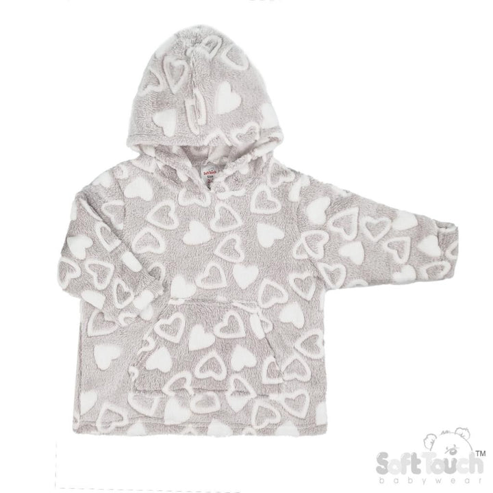 Grey Heart Hoodie