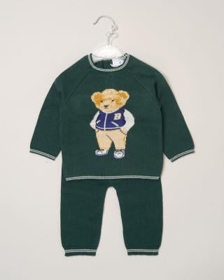 Green Teddy Jumper & Trouser