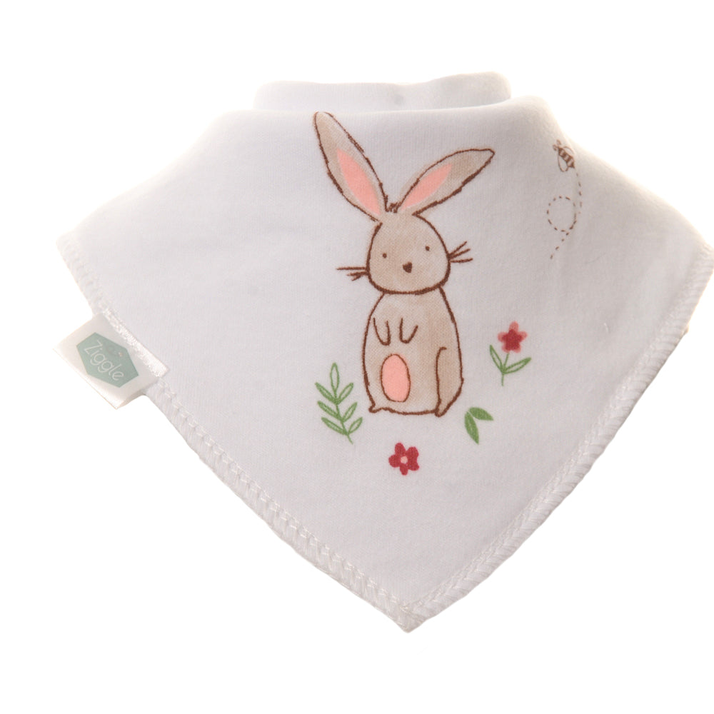 Ziggle Bandana Dribble Bibs Bunnies