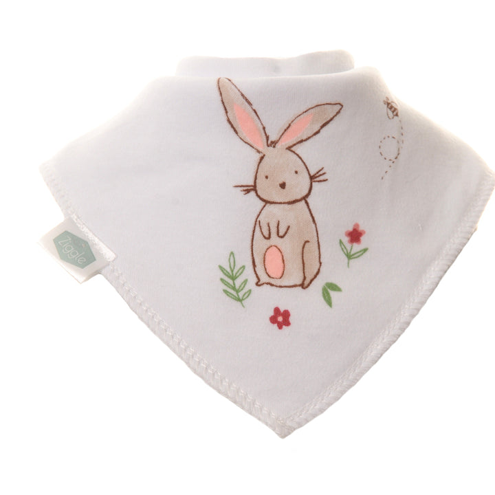 Ziggle Bandana Dribble Bibs Bunnies