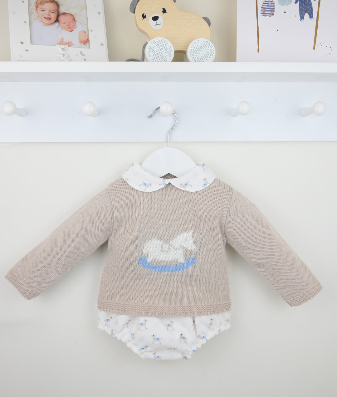 Pex Rocking Horse Natural Pants Set