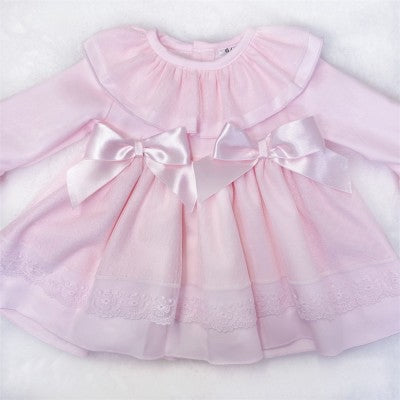 Wee Me Pink Puffball Tulle Dress & Pants