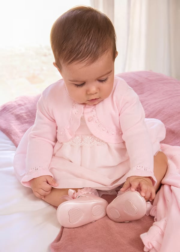 Mayoral Pink Bolero Cardigan