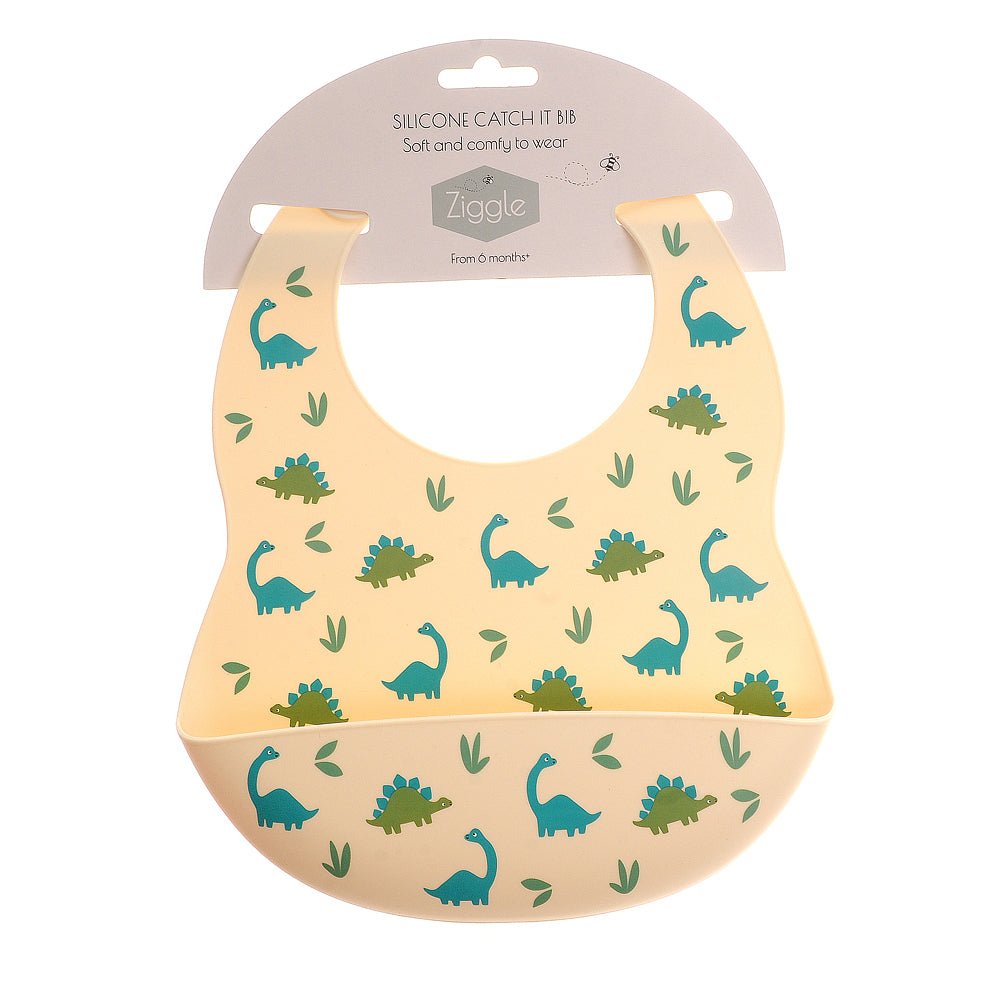 Ziggle Dinosaur Silicone Bib