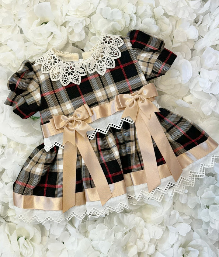 Tartan Check Bow Dress