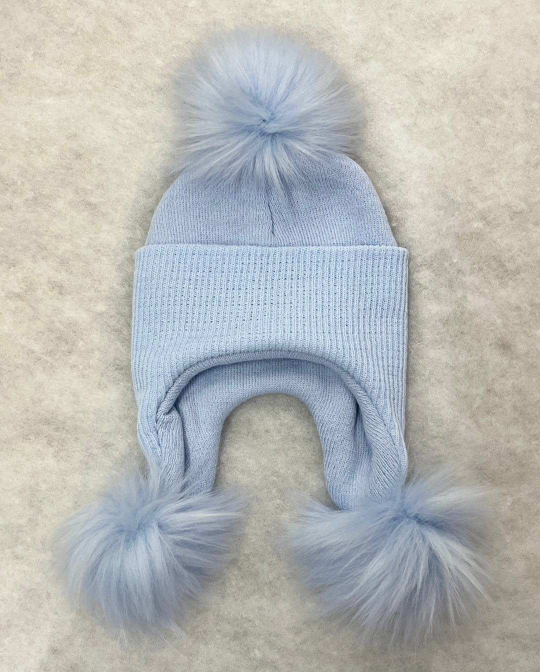 Blue 3 Pom Hat