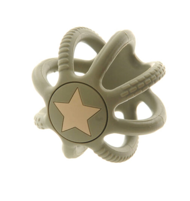 Ziggle Grey Silicone Teething Ball