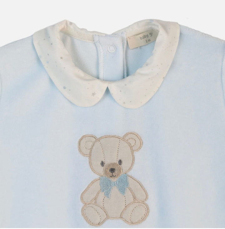 Baby Gi Blue Teddy Babygrow