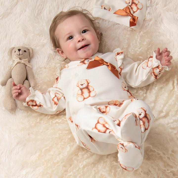 Caramelo Teddy Babygrow Set