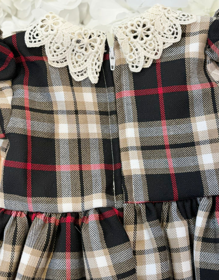 Tartan Check Bow Dress