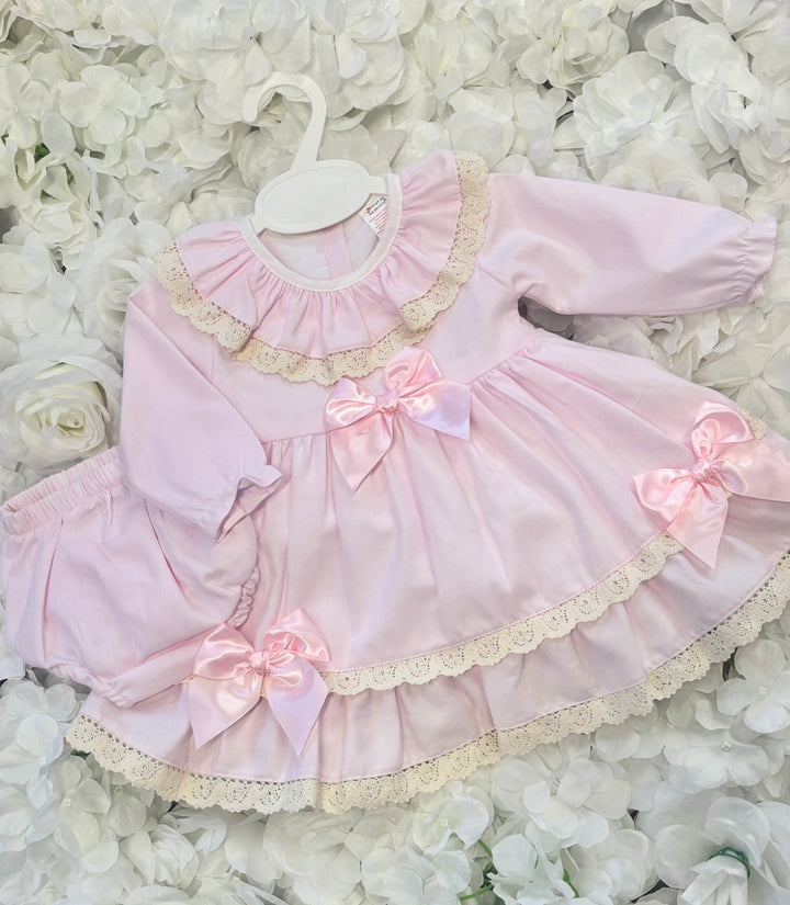 Pink Bow Frill Dress
