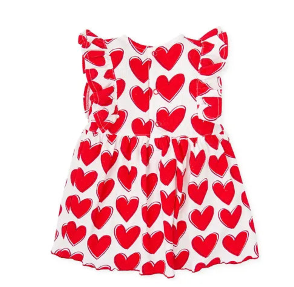 Agatha Ruiz De La Prada White & Red Heart Dress