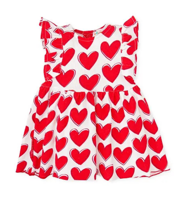 Agatha Ruiz De La Prada White & Red Heart Dress
