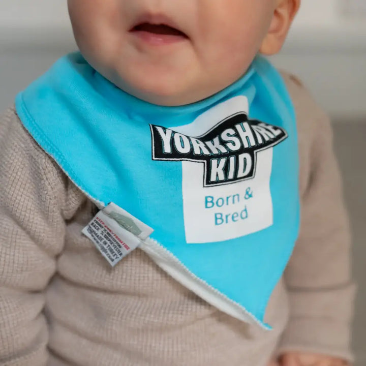 Ziggle Yorkshire Kid Dribble Bib - Blue