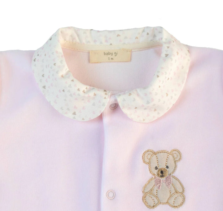Baby Gi Pink Teddy & Me Babygrow