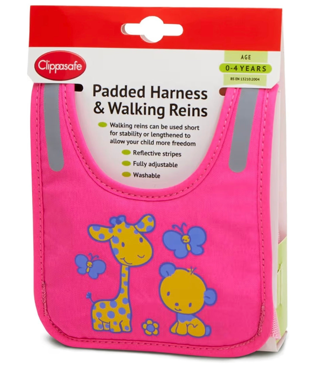 Pink Padded Harness & Walking Reins