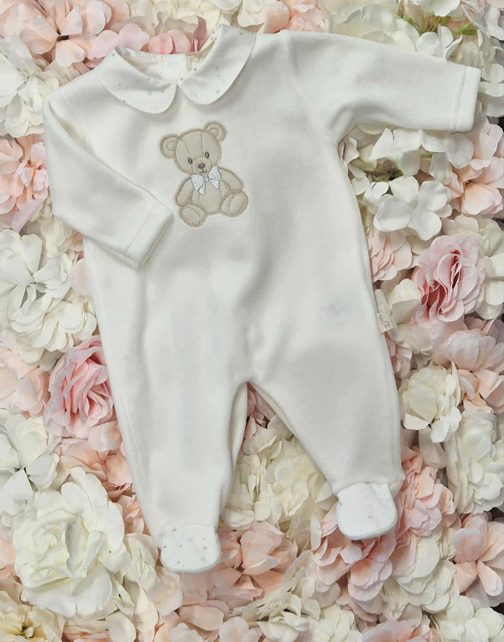 Baby Gi Ivory teddy Babygrow