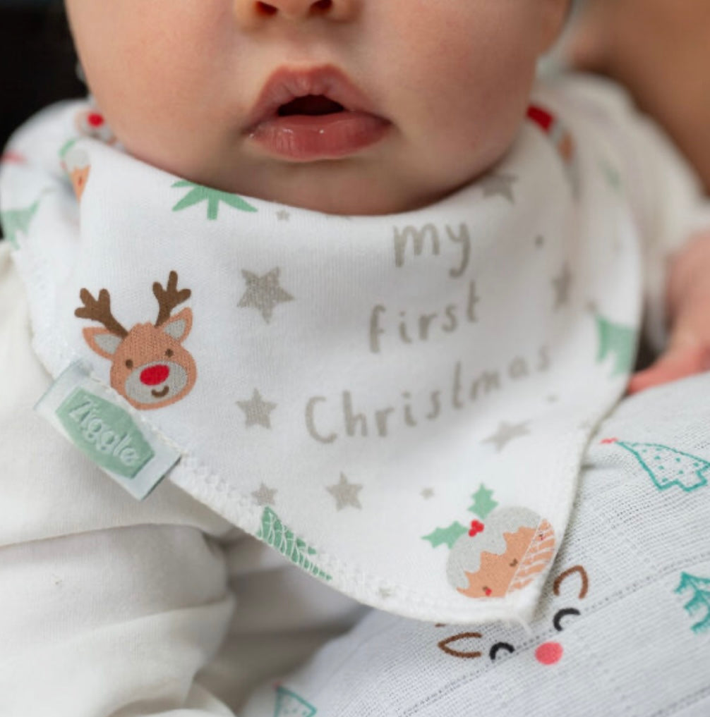 Ziggle My 1st Christmas Bib