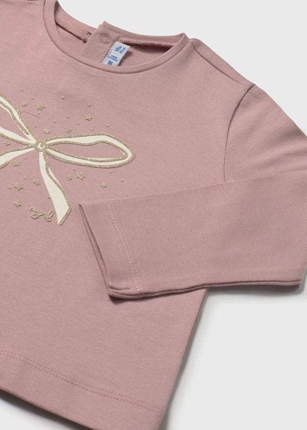 Mayoral Dusty Bow Top & Tulle Skirt