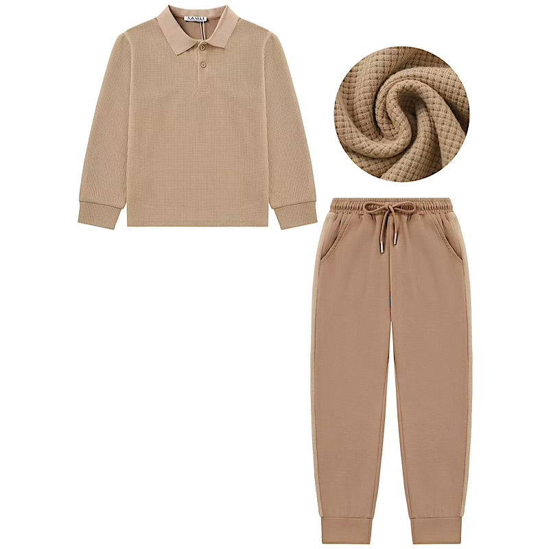 Beige Polo Tracksuit