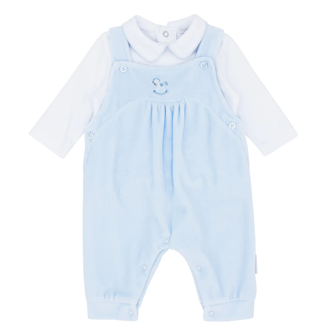 Blues Baby Velour Dungaree