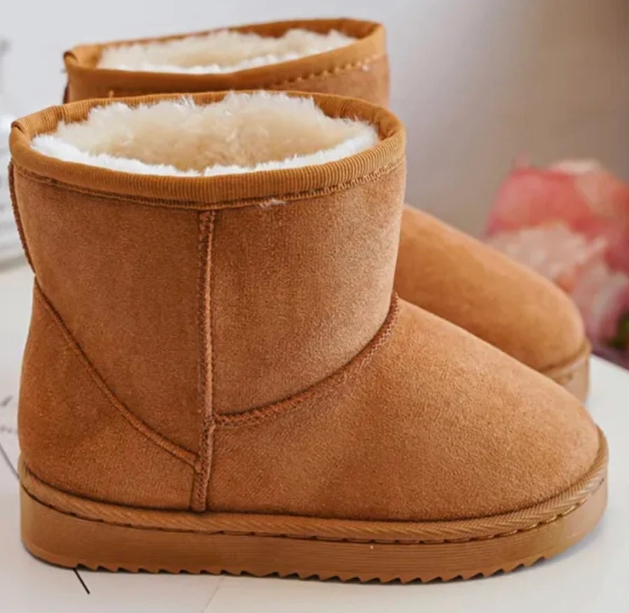 Camel Faux Suede Boots