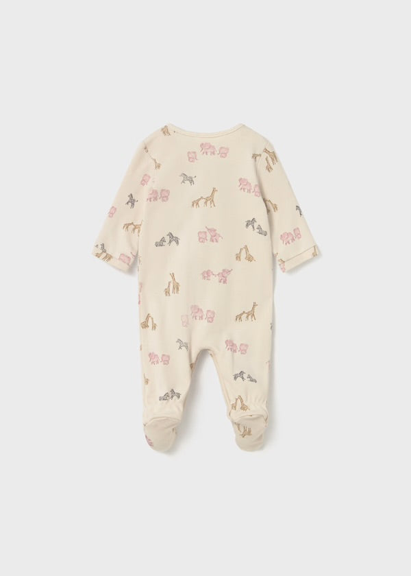 Mayoral Pink Safari Babygrow