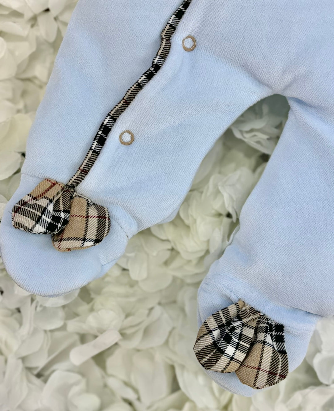 Blue Check Pramsuit