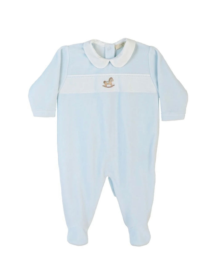 Baby Gi Blue Rocking Horse Babygrow