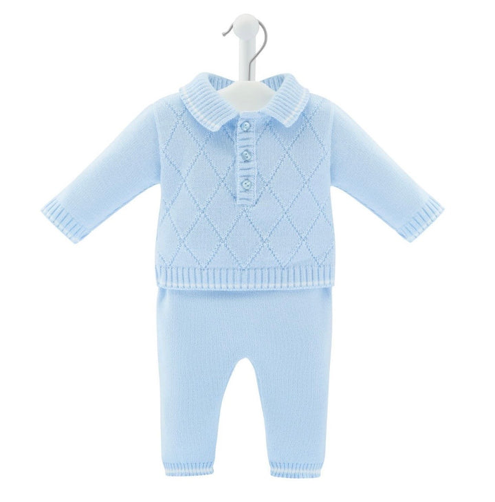 Dandelion Blue Diamond Top Trouser Set