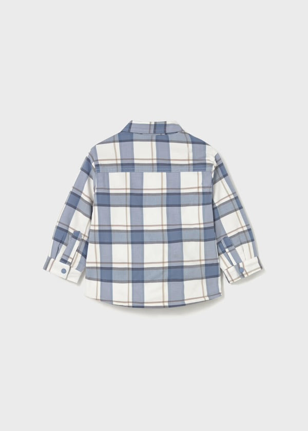 Mayoral Blue Check Overshirt