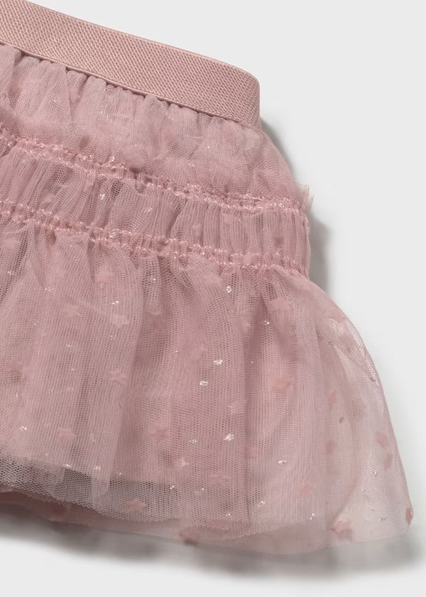 Mayoral Dusty Bow Top & Tulle Skirt