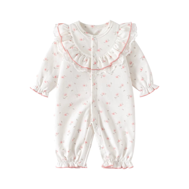 Delicate Floral Long Romper