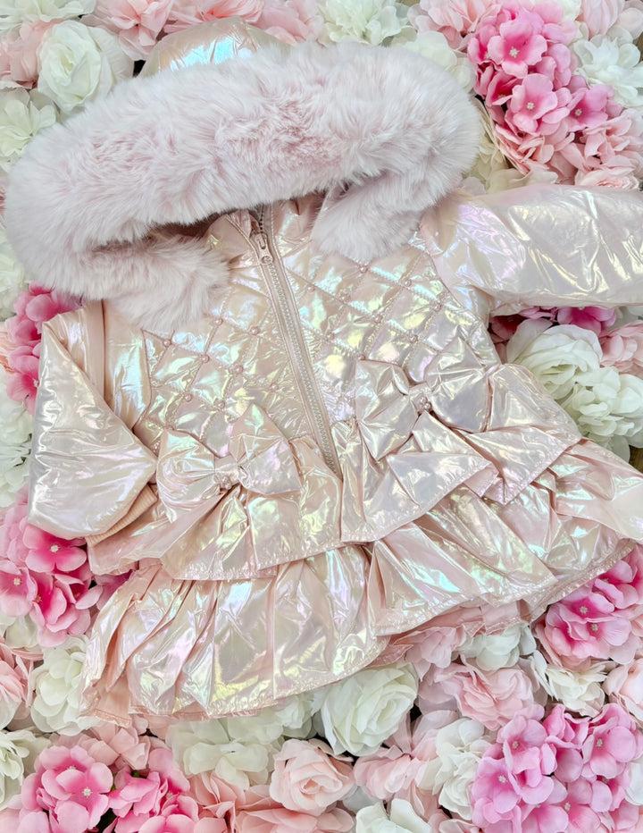 Wee Me Iridescent Frilly Coat