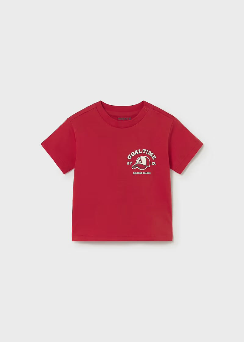 Mayoral Serigraph T-Shirt & Navy Fleece Shorts