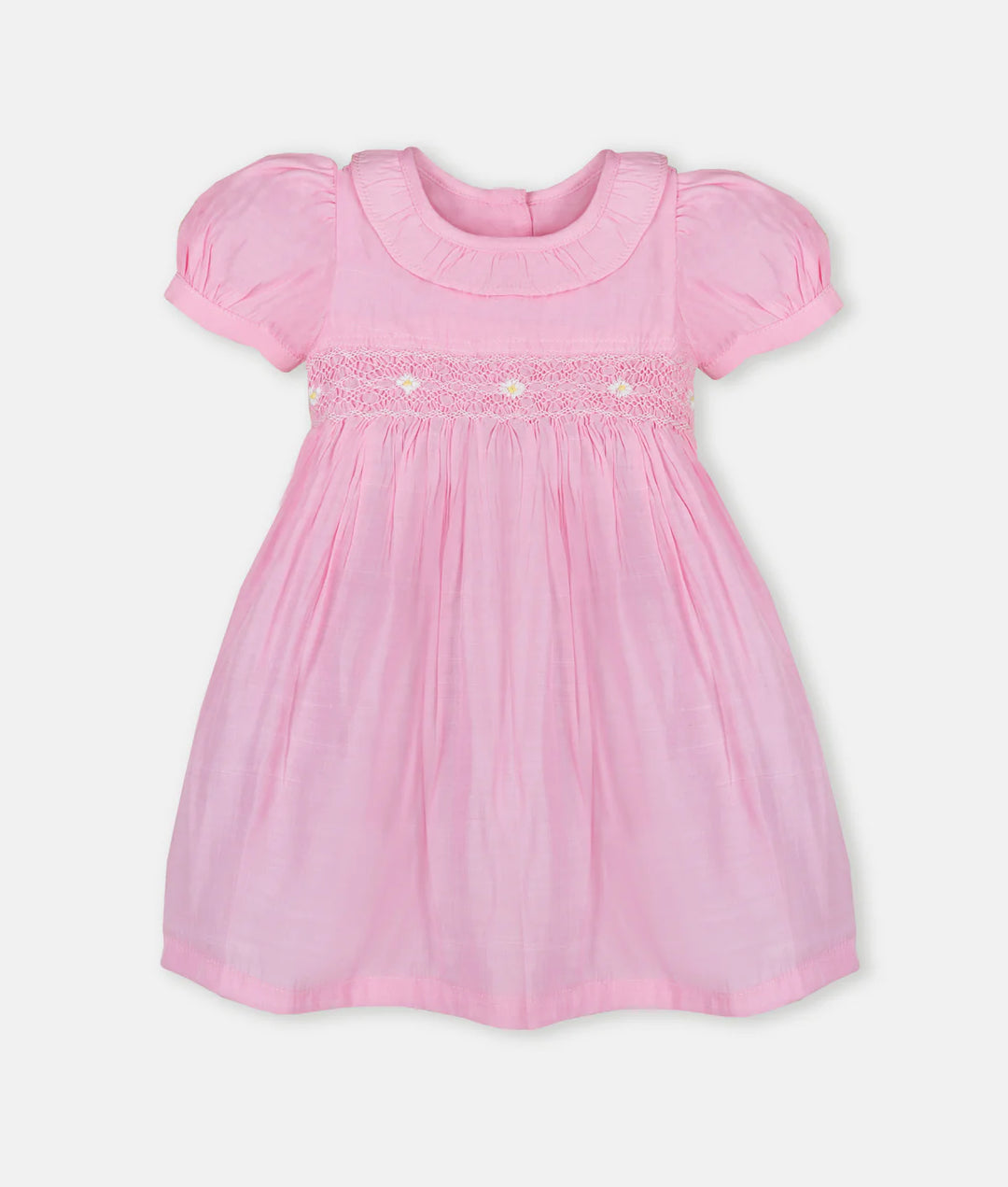 Pink Smocked Dress