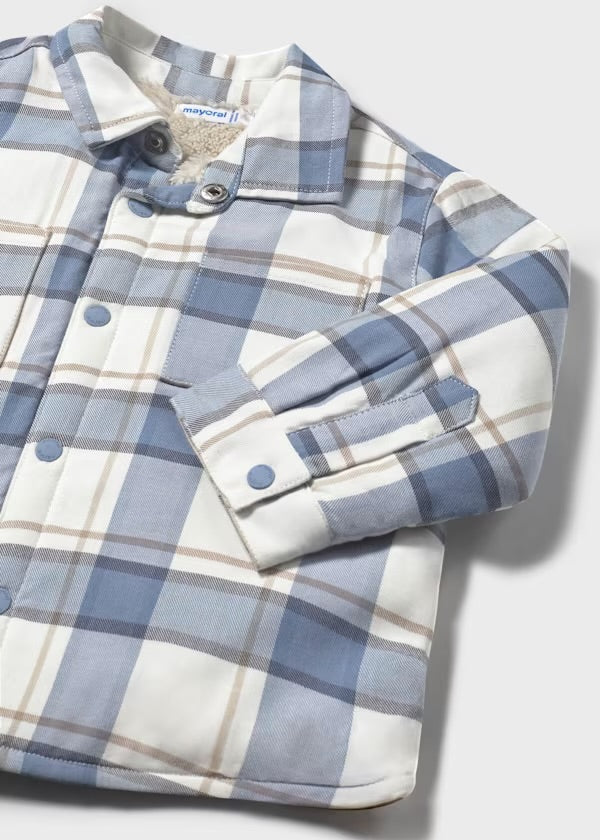 Mayoral Blue Check Overshirt