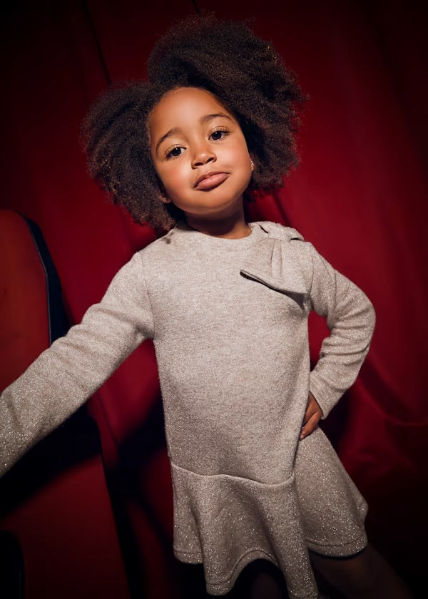 Mayoral Sparkle Bow Dress