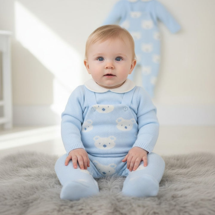 Pex Blue Teddy Dungarees