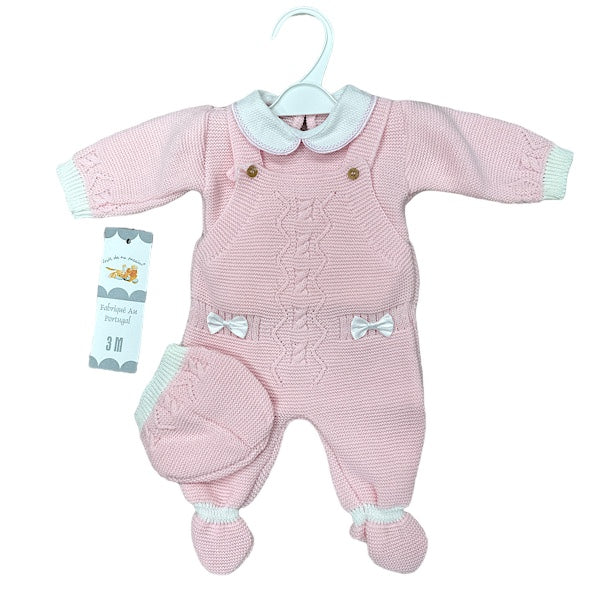 Baby Pink Dungaree Set