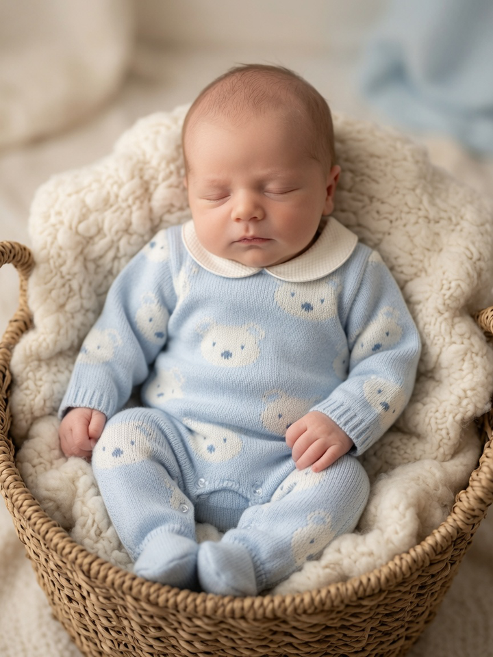 Pex Blue Benny Babygrow