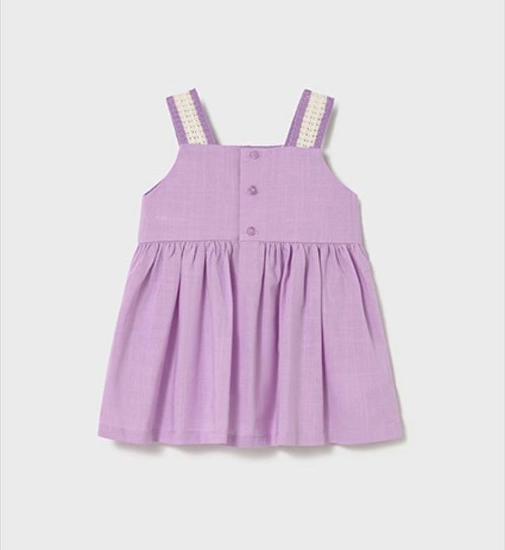 Mayoral Lilac Crochet Dress