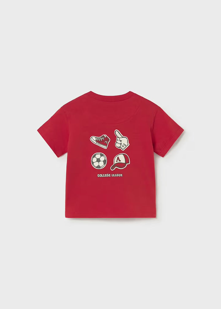 Mayoral Serigraph T-Shirt & Navy Fleece Shorts