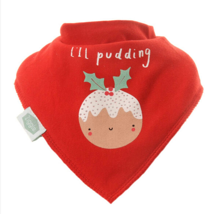 Ziggle Pudding Christmas Bib