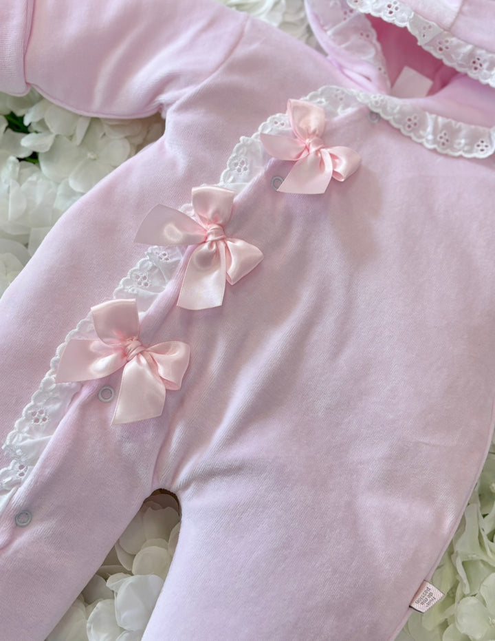 Pink Bow Snowsuit