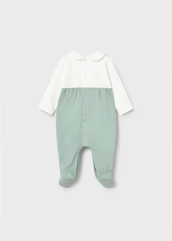 Mayoral Green Flower Babygrow