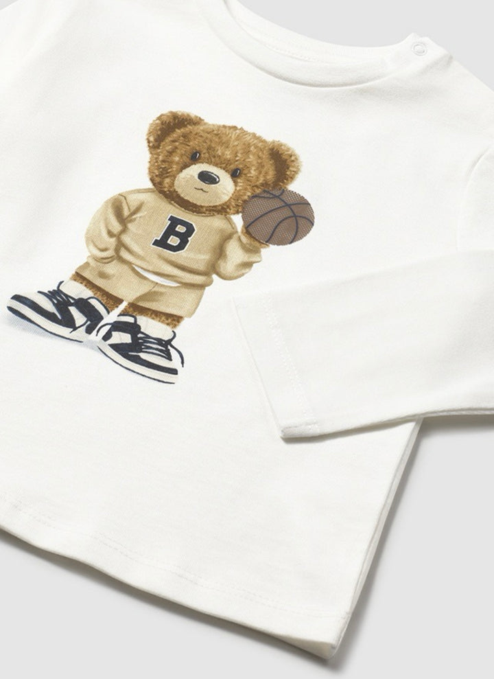 Mayoral Beige Basketball Bear & Trouser Set